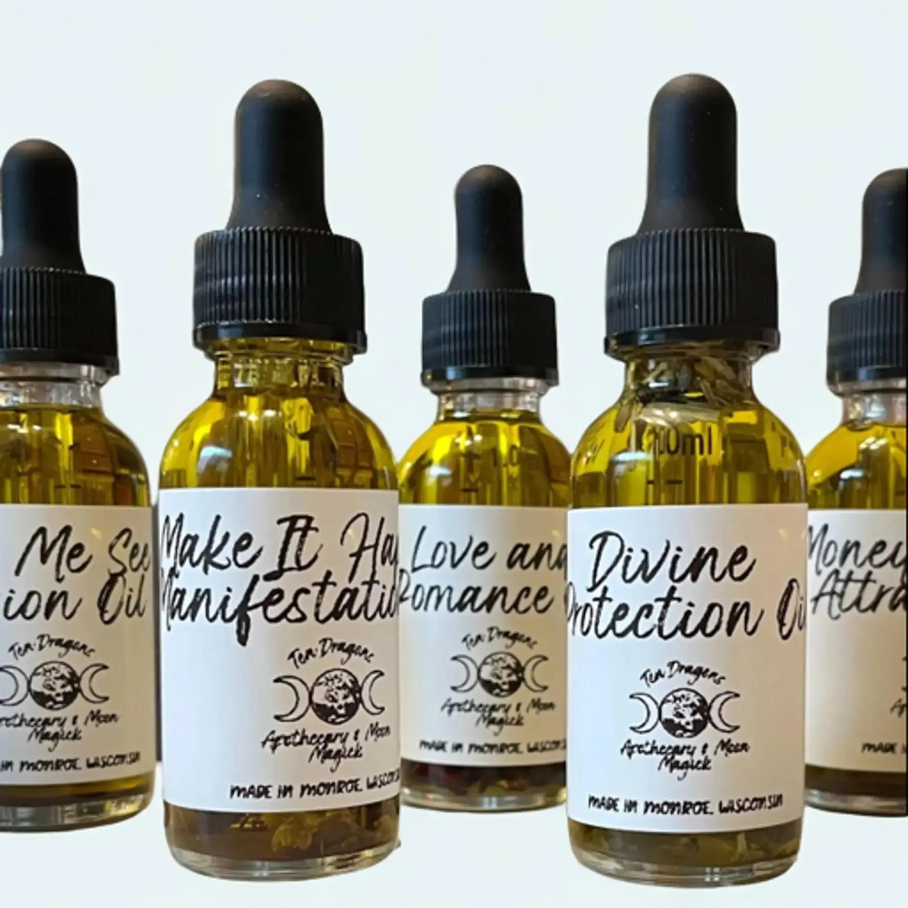 Set of 7 Ritual Oil - Intention - Magickal - Witchcraft - Spell - Conjure - Wicca