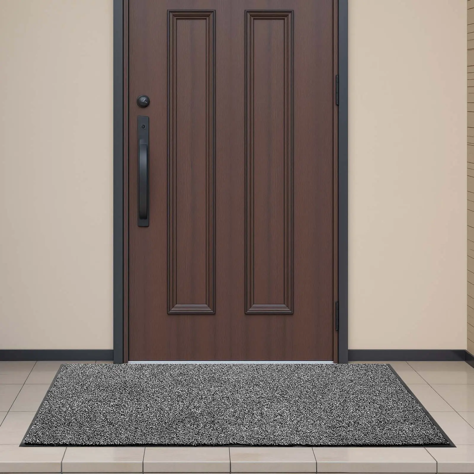 【SummerFinds】VEVOR Front Door Mat, 5 x 3 ft Commercial Floor Mat for Indoor and Outdoor, Industrial Entrance Carpet with PVC Backing, Heavy Duty Washable Entry Rug for Hallway, Kitchen, Balcony, Garage, Grey