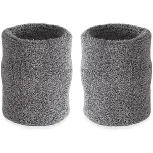 Arm Sweatbands, Absorbent and Breathable Thick Cotton Bands for Working Out, Gymnastics, Basketball, Tennis, and Football, Multiuse 4-inch Wristbands for Costumes and Cosplay