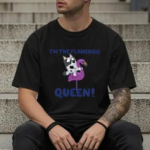 I-m The Flamingo Queen Shirt, Muffin Shirt, Blue Shirt, Muffin Blue Tee, Blue Dog Characters, Shirt, Family Shirt, Family
