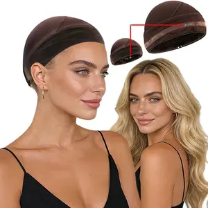 Wig Grip Cap for Women Non Slip,Wig Grip Cap With Silicone Strip to Keep Wigs in Place, Wig Caps with Velvet Wig Grip Band for Glueless Wigs, Wig Styling Equipment