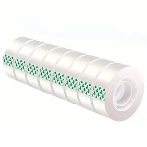 6 Rolls Premium Transparent Tape, High Transparency, Soft Adhesive, Self Adhesive Strip for Gift Wrapping and Office Use, Perfect for Handmade and Home Projects
