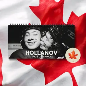 Hollanov 2026 Heated Rivalry Desk Calendar | Fan Gift | LGBTQ | Hollander Rozanov | High-Quality Print | Durable Paper | Perfect for Home Office or Dorm | Includes Major Holidays | Ideal for 2026 Planning or Year-End Gifts