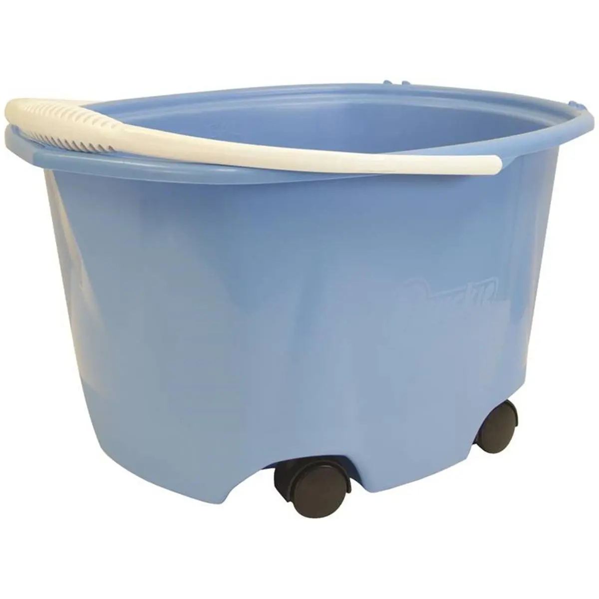 Quickie Manufacturing  EZ-Glide Bucket On Wheels, 5 gal Capacity, Plastic, Cleaning, 5 Gallon Bucket, 5Gal