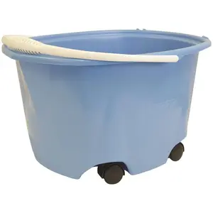 Glide EZ-Glide 5 gal Plastic Bucket On Wheels for Cleaning, 5 Gallon Bucket, 5Gal