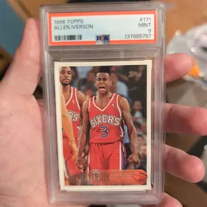1996 Topps Allen Iverson #171 PSA Mint 9 Basketball Trading Card