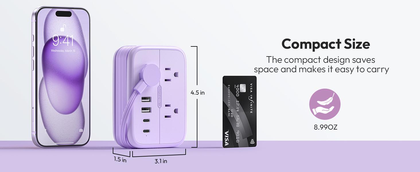 NTONPOWER 10-in-1 Travel Power Strip, 6 Outlets 4 USB Ports(2 USB C) 4ft Extension Cord, Compact Wrap-Around for Family Travel, Home Office, RV & Camping, Hotel Cruise Essentials NTONPOWER 10-in-1 Travel Power Strip, 6 Outlets 4 USB Ports(2 USB C) 4ft Extension Cord, Compact Wrap-Around for Family Travel, Home Office, RV & Camping, Hotel Cruise Essentials