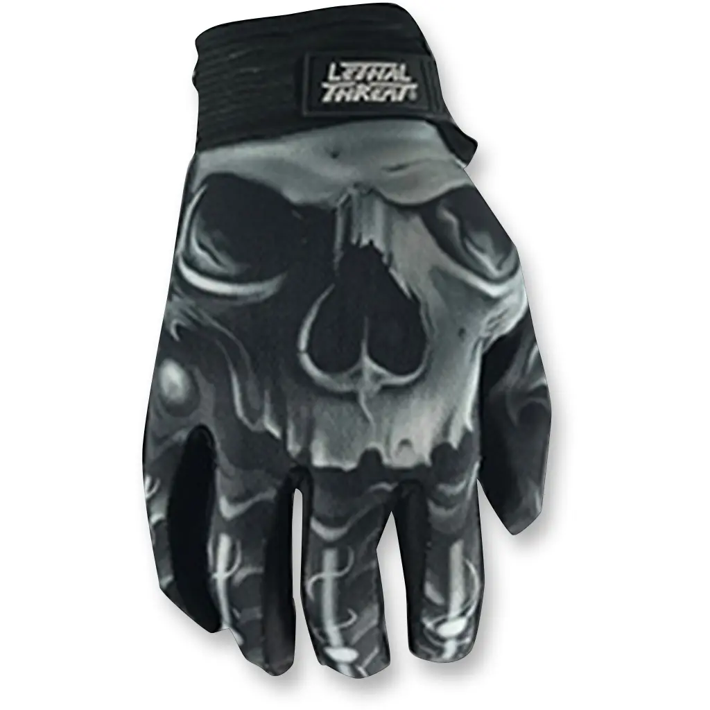 Lethal Threat Men's Bio Skull Gloves