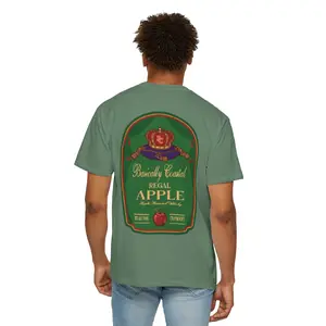 Basically Regal Crown Apple label T-shirt | Comfort Colors