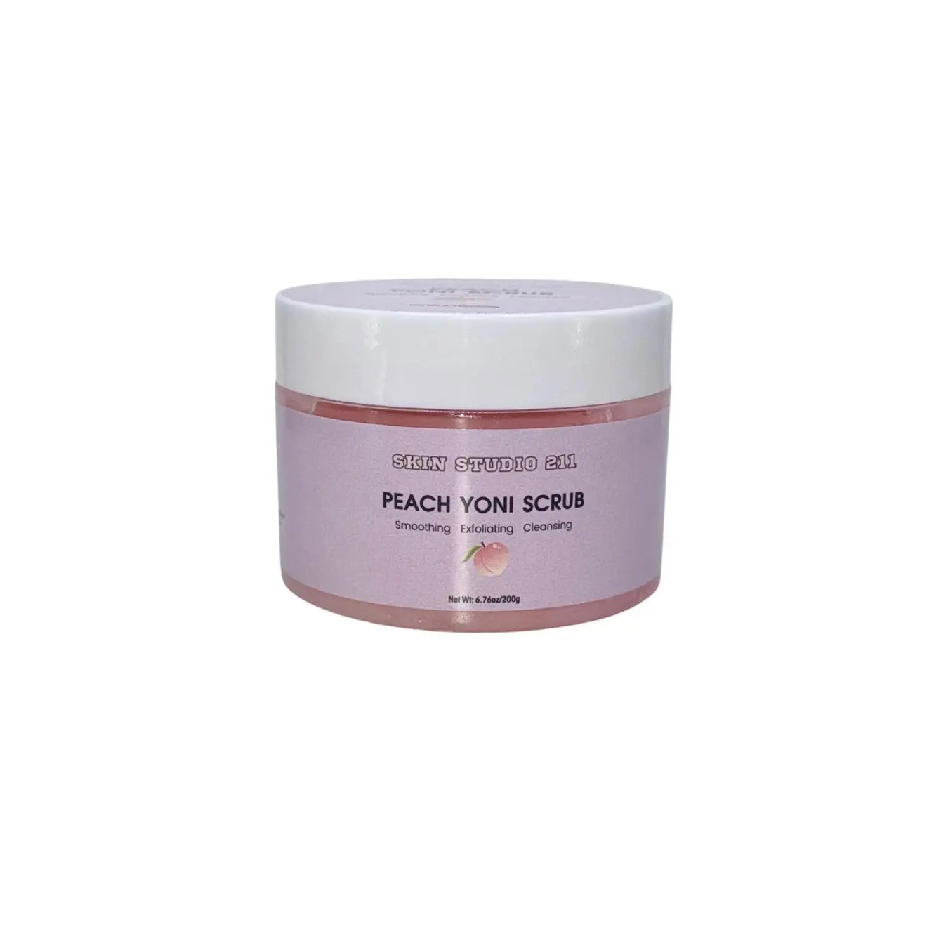 Skin Studio 211 Peach Yoni Scrub - Smoothing, Exfoliating & Cleansing Scrub (6.76 oz / 200 g)