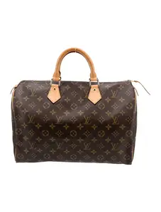 Pre-owned Louis Vuitton pvc Shoulder Bags Monogram Speedy 35 shoulder bag 4000021854817