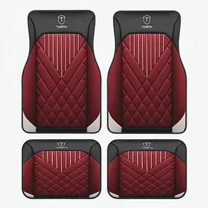 Car Floor Mat, 4 Counts/set Non-slip Washable Car Floor Mat, Universal Car Interior Accessories for Cars, Vans, SUVs, Automotive Floor Mats