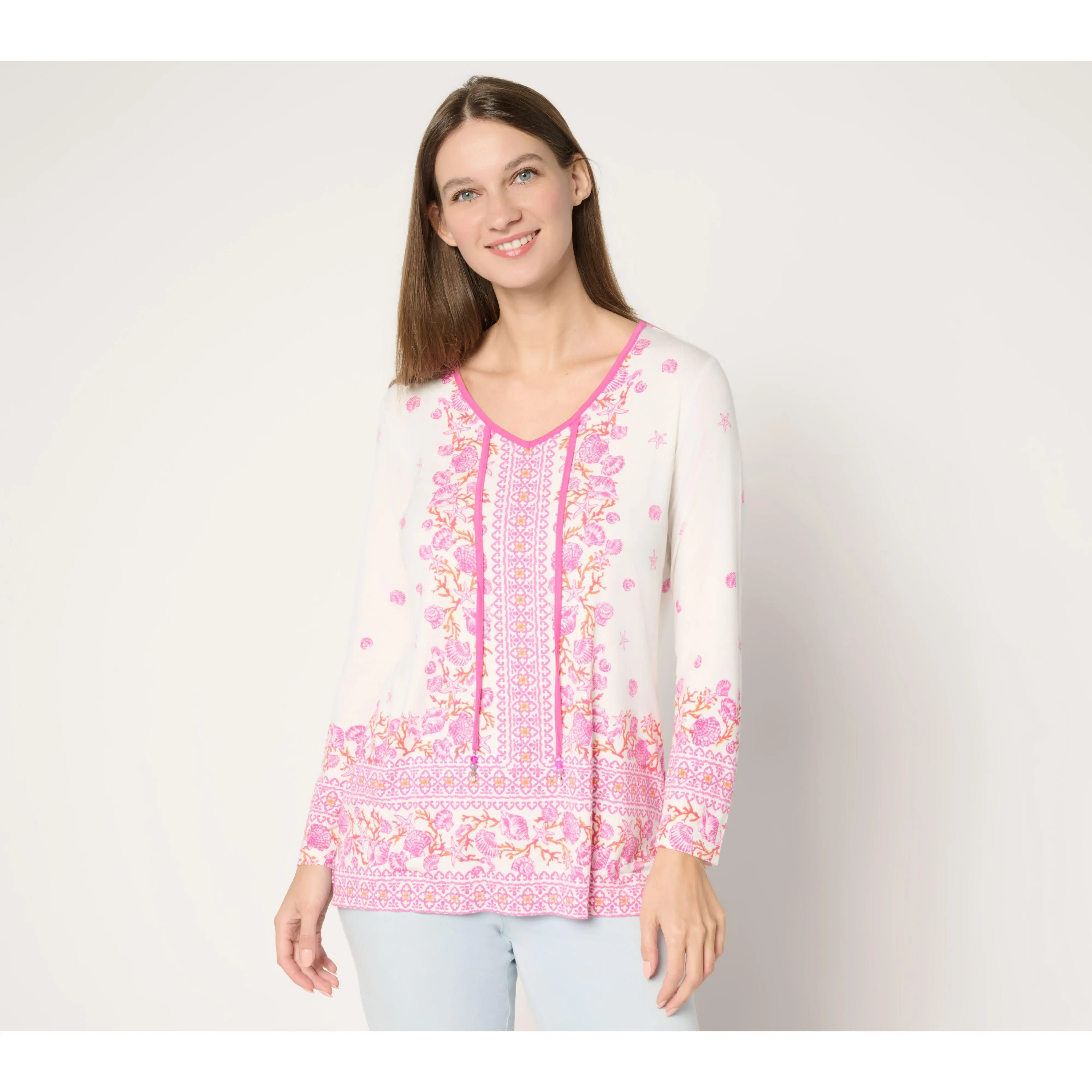 Belle Beach by Kim Gravel Rayon Spandex Aquarius Top