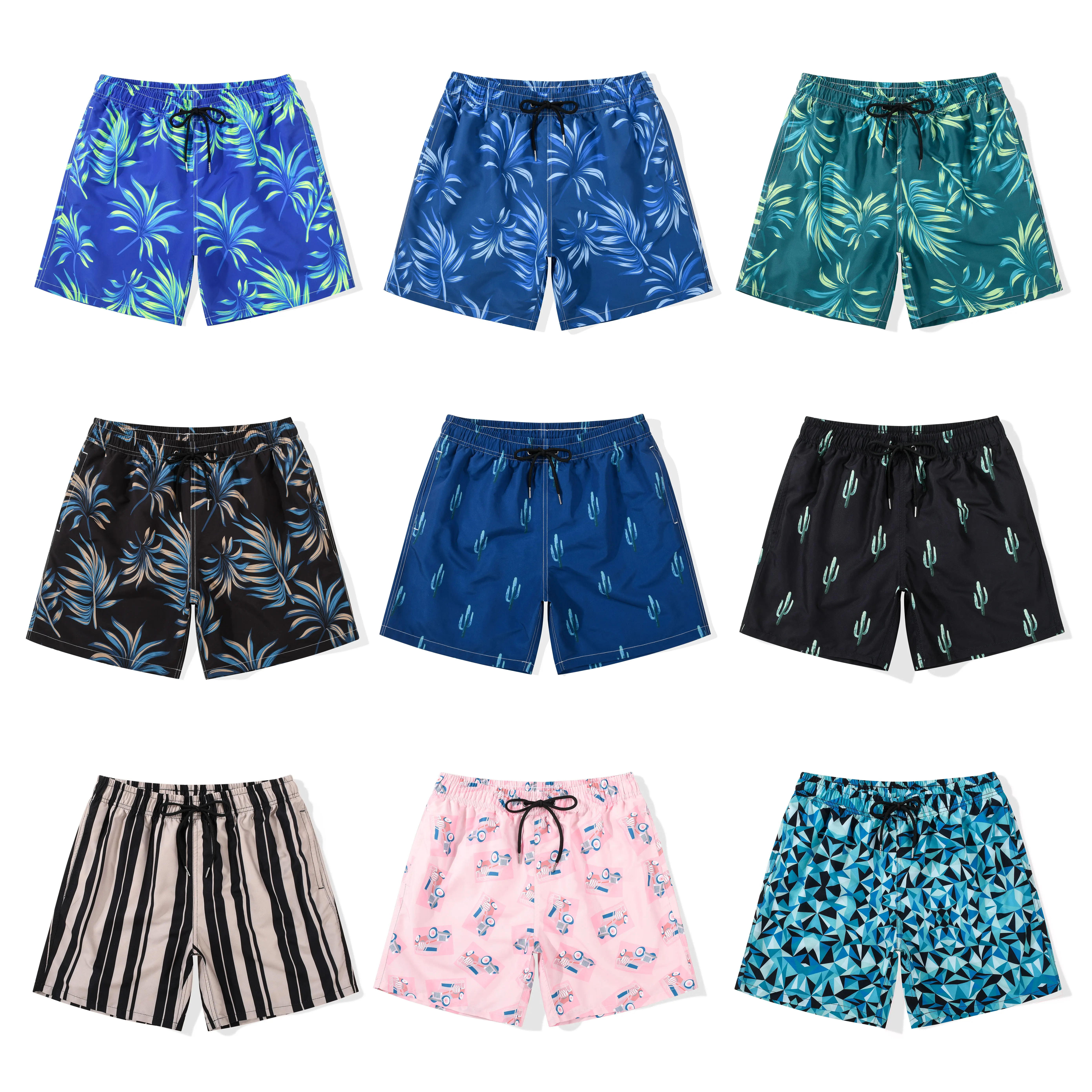 MADHERO Tropical Lightweight Shorts with Mesh Liner 7". Quick Dry Summer Bottoms with Elastic Drawstring Closure & Pocket Design. Camping, Gym & Everyday Casual Wear. Comfortable for Big Guys. Men's Sizes S-2XL