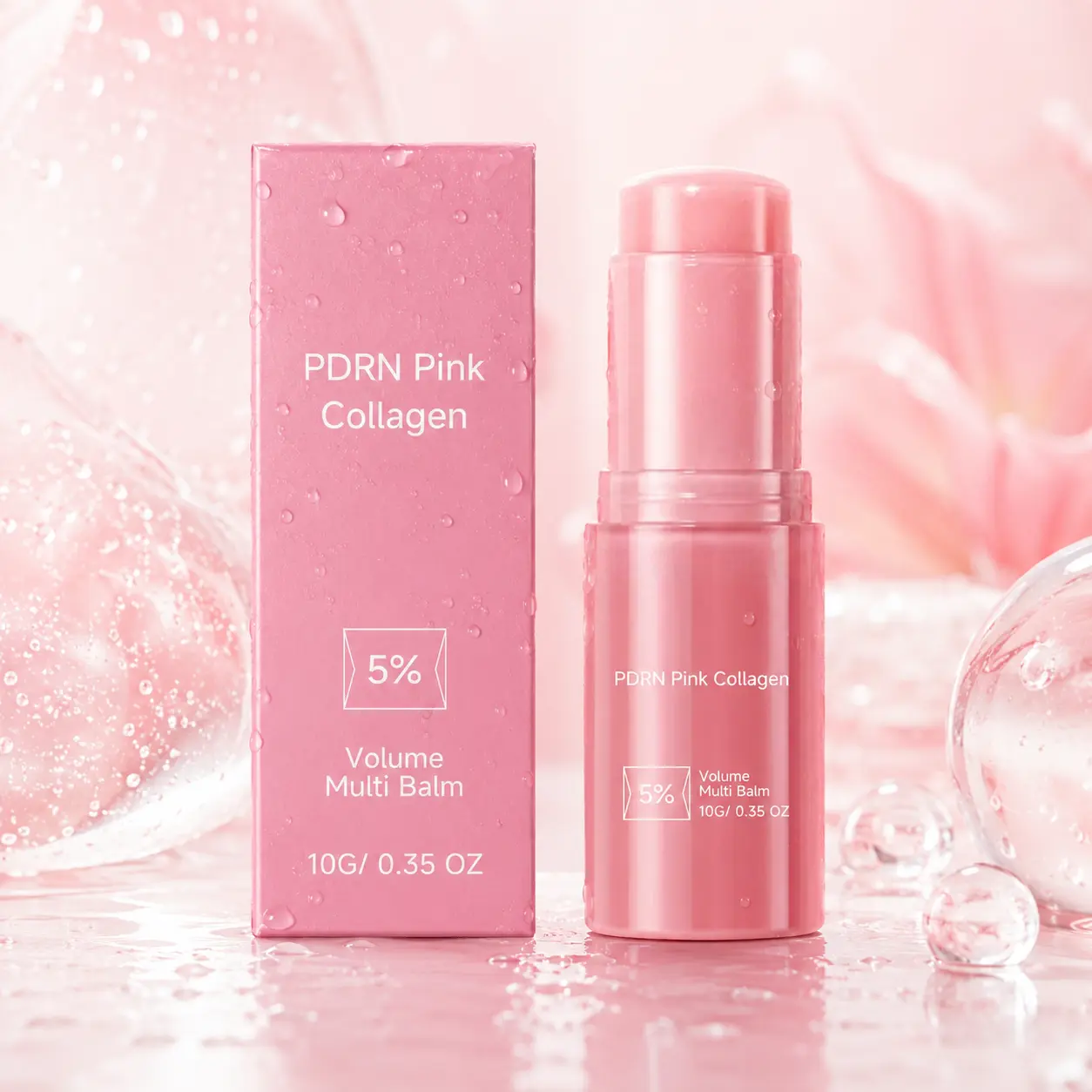 PDRN Pink Collagen 5% Volume Multi Balm 10G 0.35 OZ for Enhanced Skin Volume and Texture