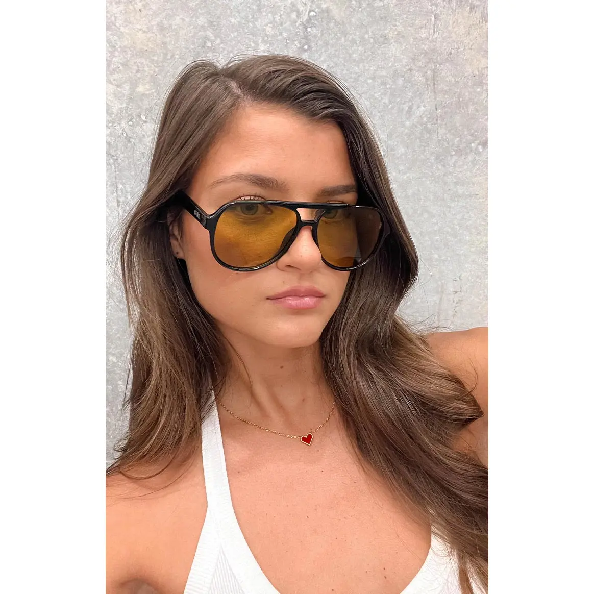 Otra Eyewear Stevie Black Aviator Sunglasses