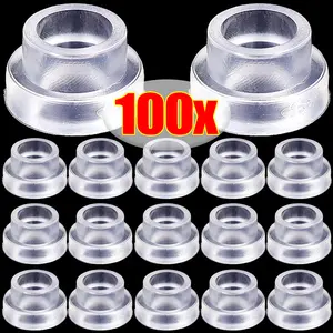 New Faucet Leak-proof Sealing Gaskets Universal Triangle Valve Threaded Hose Sealing Washer Home Rubber Pipe Clear Sealing Rings