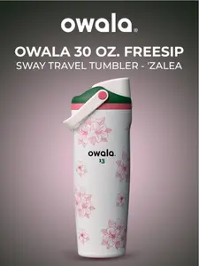 [NEW 2026] OWALA FreeSip 30oz “Azalea 13” Masters Edition – Limited Release Golf Water Bottle