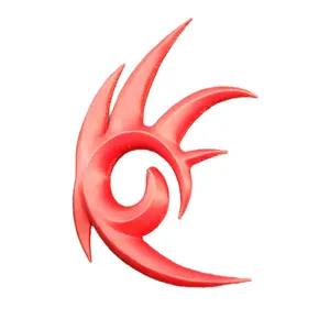 3D Printed Shadow Edgy Logo - Various Sizes