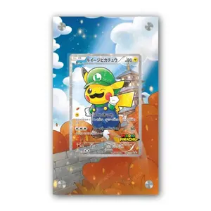 Luigi Pikachu 296/XY-P - Exclusive Pokémon Extended Artwork Display Case