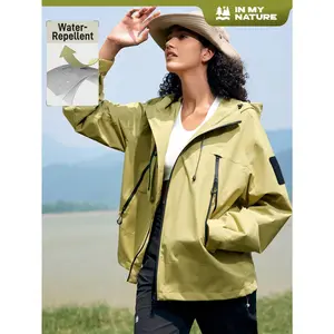 In My Nature In My Nature Women Windproof And Water-Repellent Outdoor Sports Hooded Jacket Hiking Clothes