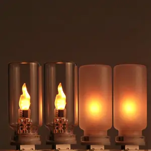 USB Flame Ambiance Light, Realistic Flickering Fire Effect, Portable Car USB Night Light Bulb for Vehicle, Bedroom, Gaming, Camping Smartphones