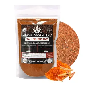 Herbalista Sal de Gusano 200g | 7oz | (Agave Worm Salt) – Handcrafted Oaxacan Chili & Sea Salt Blend – Small Batch Artisanal Mexican Salt Ideal for Mezcal, Tequila & Fresh Fruit