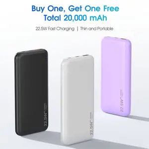 【Buy One Get One Free】CITICR 10000mAh iPhone Power Bank USB-C Input Output PD20W Fast Charging Slim Portable iphone Charger Compatible with iPhone iPad & More Devices,  easy portability fathersdaygift