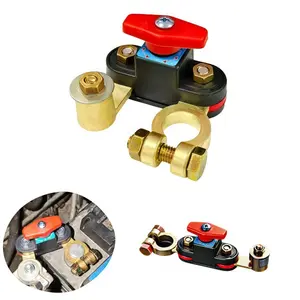 Stable Copper Car Battery Disconnect Switch,Battery Terminal Switch,Battery Disconnect SwitchAdjustable New Battery Terminal Disconnect Switch, Battery Cut-off Post Power Switch, Auto Battery Disconnect Switch for Car Truck RV 12V 24V