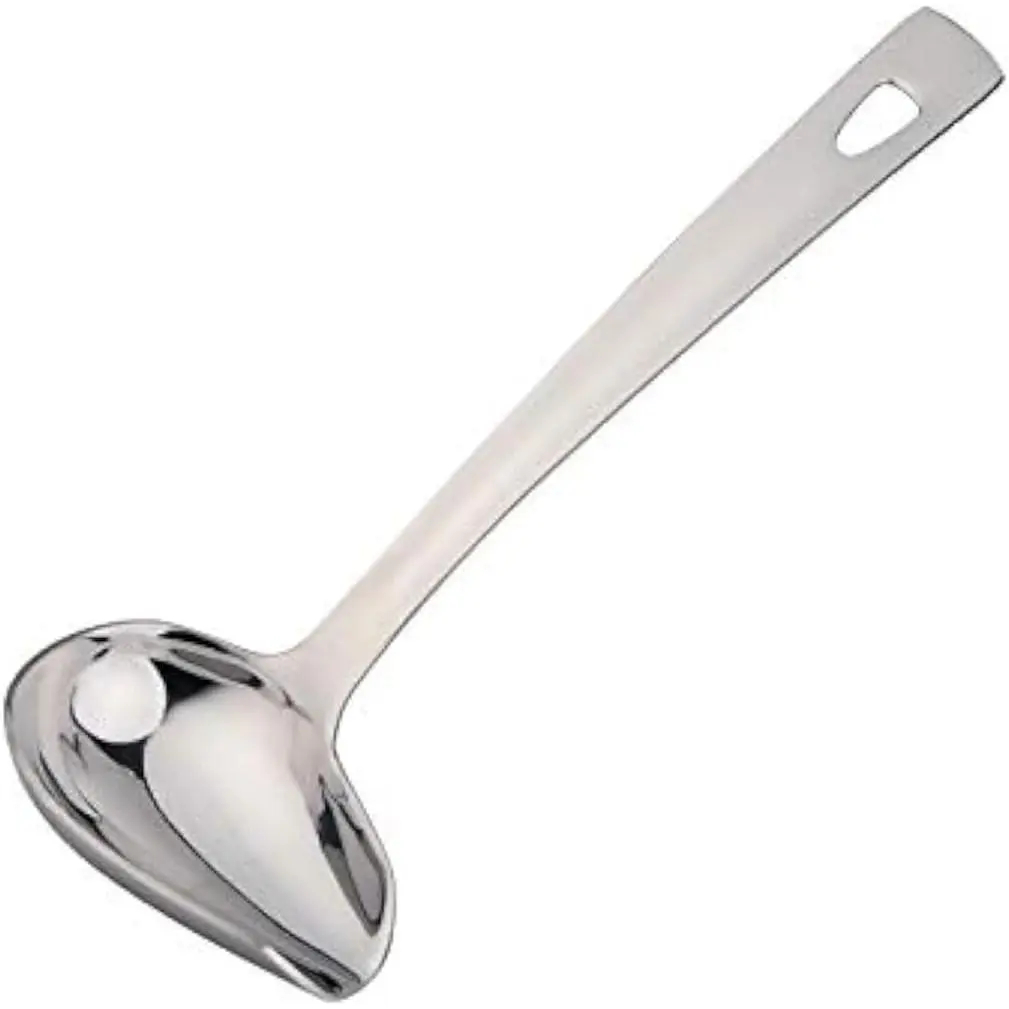 Sauce Ladle  BuyGo Drizzle Spoon with Spout Gravy Soup Stainless Steel Kitchen Utensil Mirror Polish &amp; Dishwasher Safe 8.67 Inch Silver