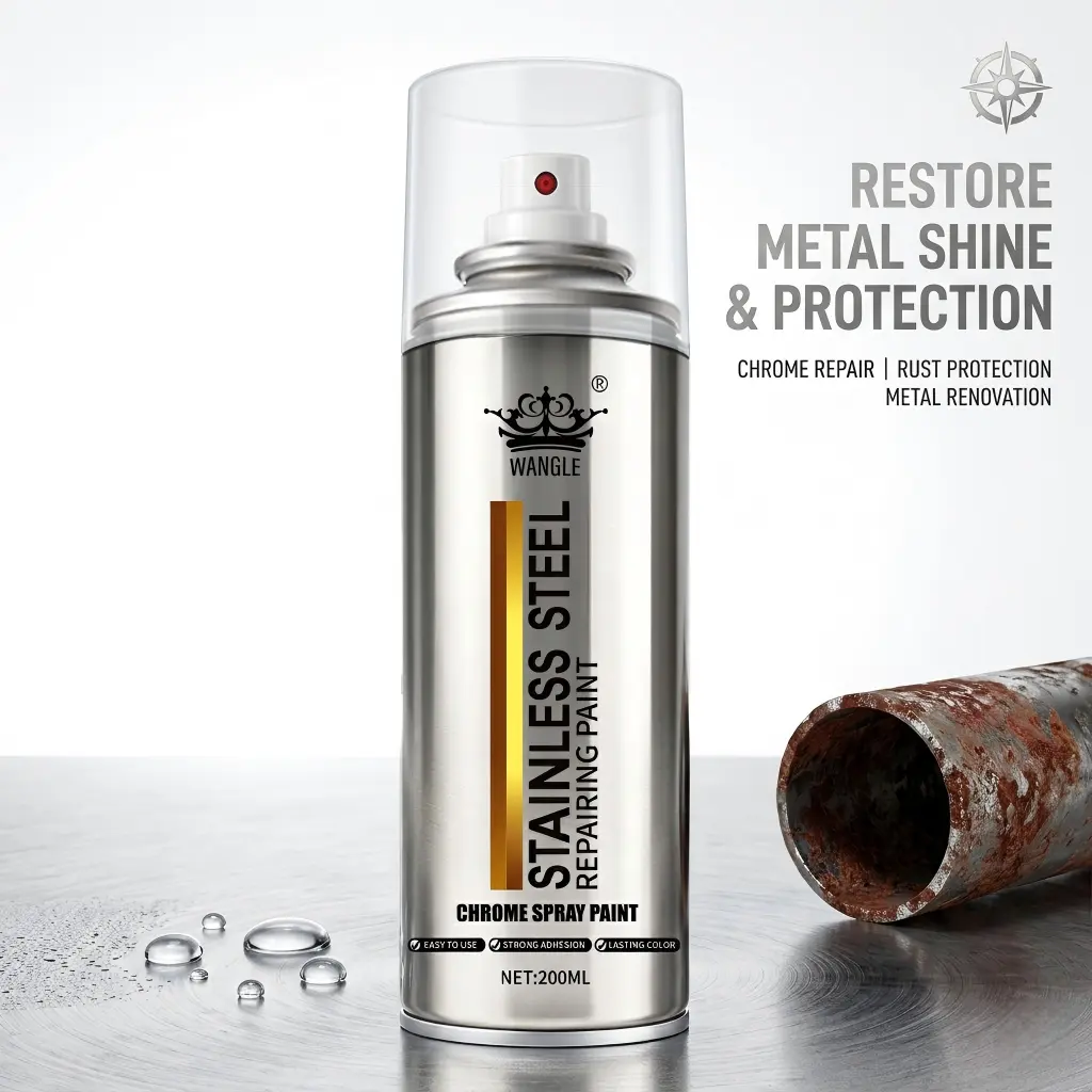 Premium Faded Metal Restorer - Instantly Repair Dull Chrome to a Flawless Mirror Finish. Durable Anti-Rust Coating for DIY Car Detailing.Easy, Low Odor Application.