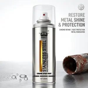 Rust Protection Chrome 200ML – Anti Rust & Anti Corrosion Metal Coating, Mirror Gloss Finish, Easy Application, Durable & Low Odor Formula