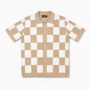 George V 'Knited' Tee (Beige/White) GV-S2901