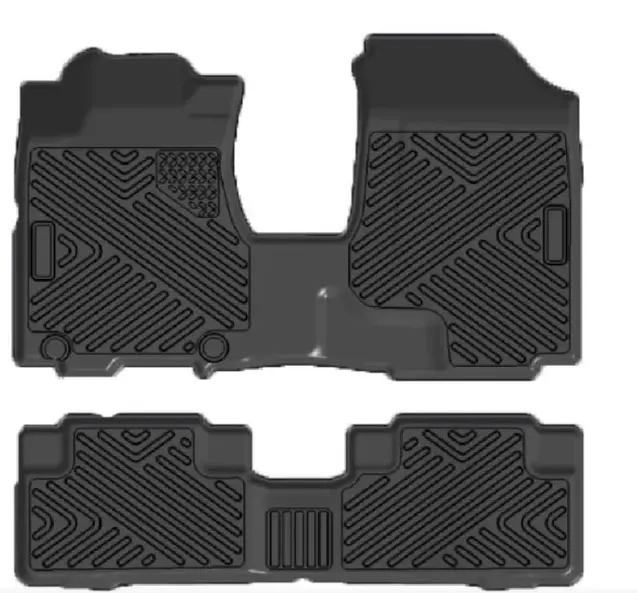 Floor Mats for 2007-2011 Honda CRV Anti Skid Heavy Duty Waterproof Floor Liners Black Full Set