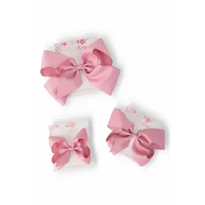 Vintage Pink Grosgrain Hair Bow