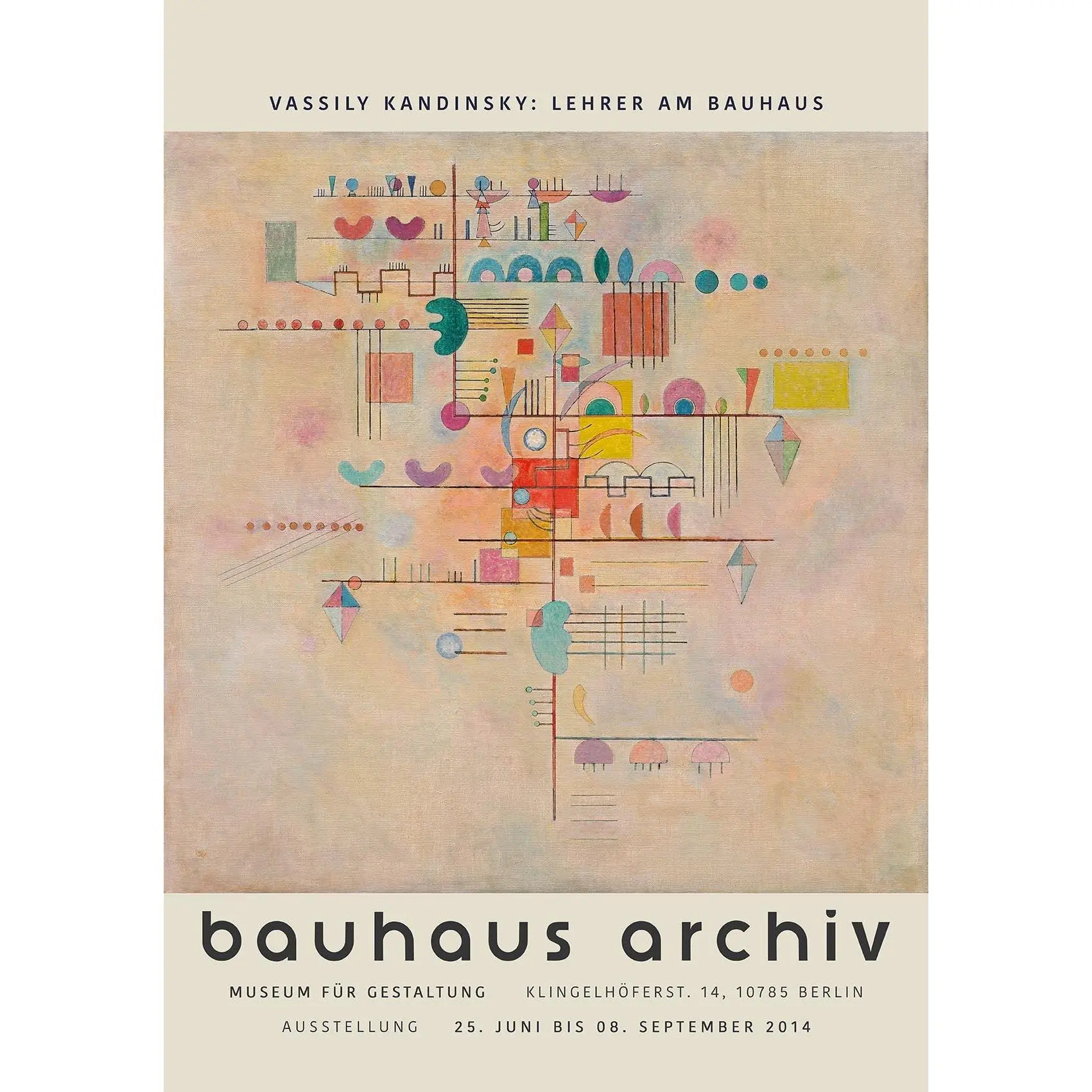 Graceful Ascent by Wassily Kandinsky Exhibition Poster
