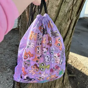 Cute Pets Drawstring Bag with original artwork (pets not included)