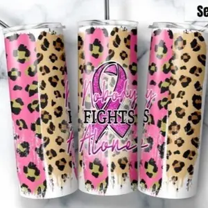 Fights alone | 20oz Skinny sublimation tumbler transfer print out (TRANSFER ONLY, NOT A FINISHED TUMBLER)