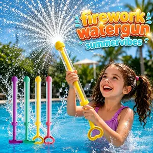 4 or 8 Pack Firework Water Gun Spray Toy - Bulk Summer Fun for Pool & Beach, High-Value Party Favors for Toddlers Outdoor Pool Set Swimming Pools