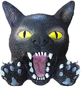 Original Scary Peeper Halloween Crazy Cat Prank Mask for Indoor or Outdoor, Décor for Window Creepy Prank Tricks Scary Peeper Creature Peeper - Crazy Cat Halloween Prank
