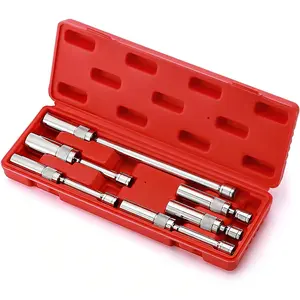 6PCS 3/8-Inch Drive Magnetic Swivel Spark Plug Socket Set, Thin Wall, Include 9/16-Inch, 5/8-Inch, 13/16-Inch, 14mm,Socket, Length: 4-Inch, 6-Inch, 11-Inch, 12-Point, CR-V,#TikTokShopBlackFriday