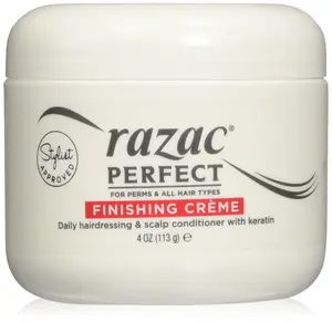Razac Perfect for Perms Finishing Creme Daily Hairdressing and Scalp Conditioner, 4 Ounce Haircare Shampoo
