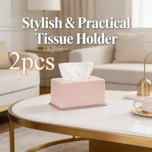 2pcs 2026 New Adjustable Paper Towel Holder, Automatic Rising Napkin Box, Convenient Access, Kitchen Bedroom Desktop Storage, Large Capacity Dustproof Moisture-Proof