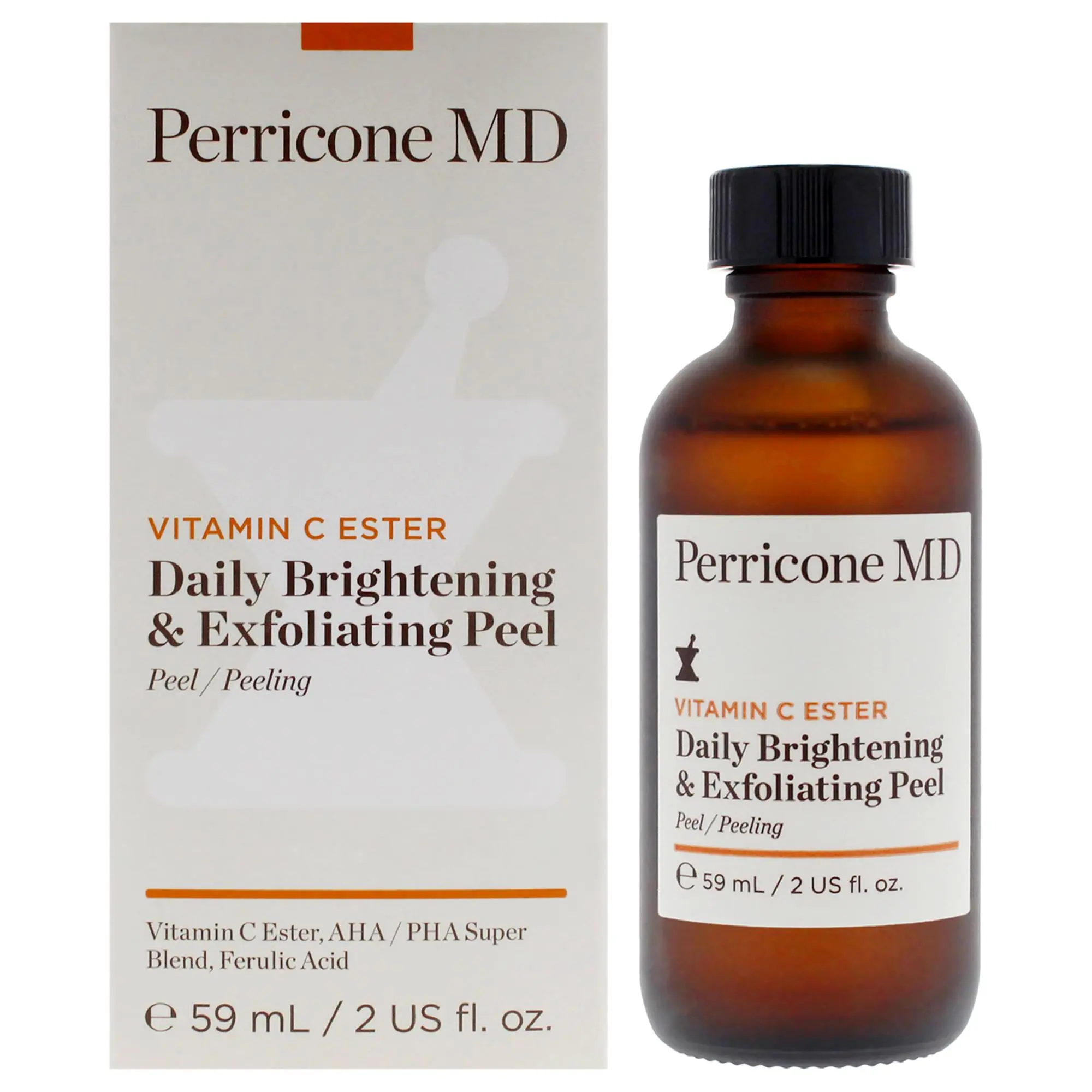 Perricone MD Vitamin C Ester Brightening, Exfoliating Skin Care Peel Treatment - Unisex, 2 oz