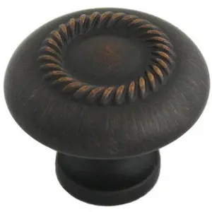 Cosmas 228ORB Oil Rubbed Bronze Rope Cabinet Knob