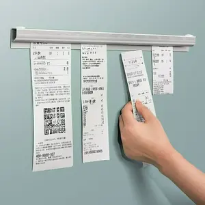 Aluminum receipt folder and document manager, File Organizer - non-stick smooth design, durable metal frame