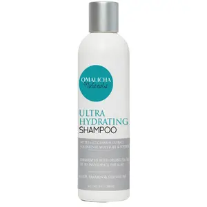 Omalicha Naturals Ultra Hydrating Shampoo with Vitamin B5 Tea Tree Oil for Deep Cleanse & Scalp Nourishment 8 oz
