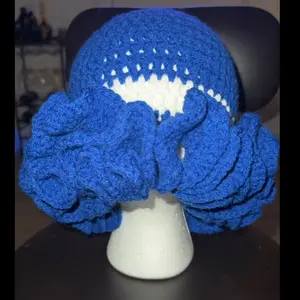 Ruffled Crochet Hats - Elegant Knit Design for Casual & Formal Occasions - Comfortable Fit for All-Day Wear - Perfect for Parties Dates and Outings - Stylish Ruffle Pattern