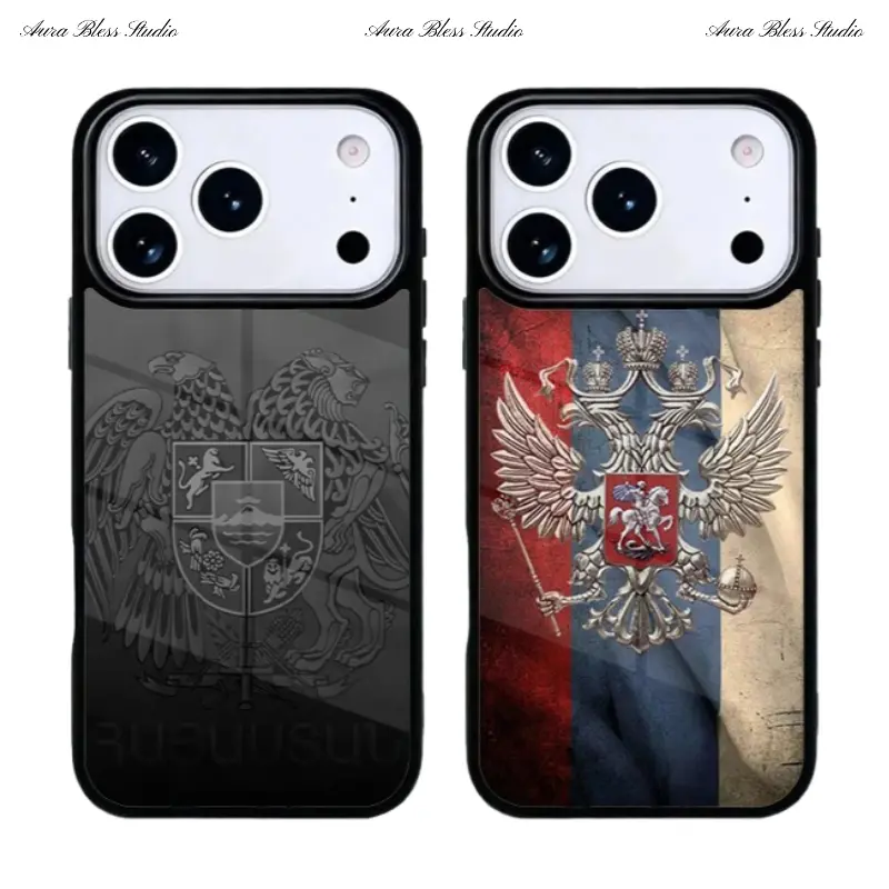 Armenia Coat Of Arms Flag Magsafe Phone Cases For iPhone 17 Promax Air 16 15 14 Pro Max Plus 13 12 Black Soft TPU Shockproof Protective Cover Gifts