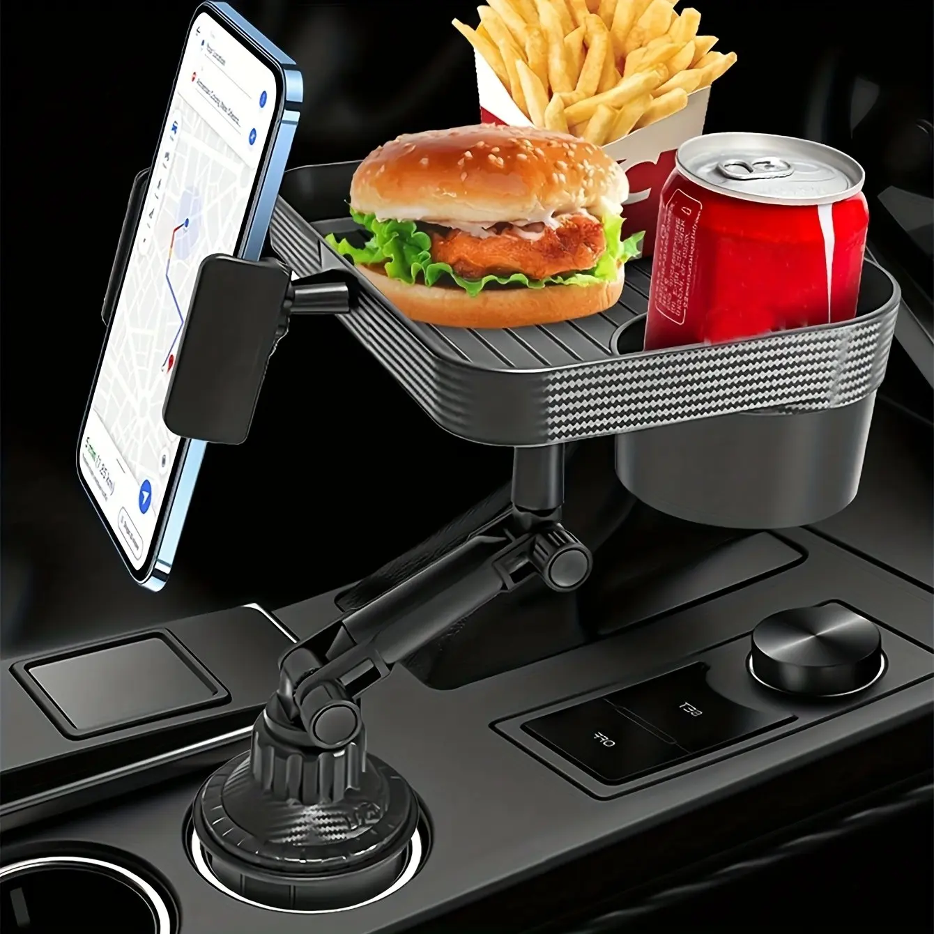 Car Tray Table, Coffee Table Food Storage Rack, Small Cup Holder Tray, Car Travel Organizer, Car Storage Organizers with Phone Stand - Essential Car Accessories, Car Cup Holders